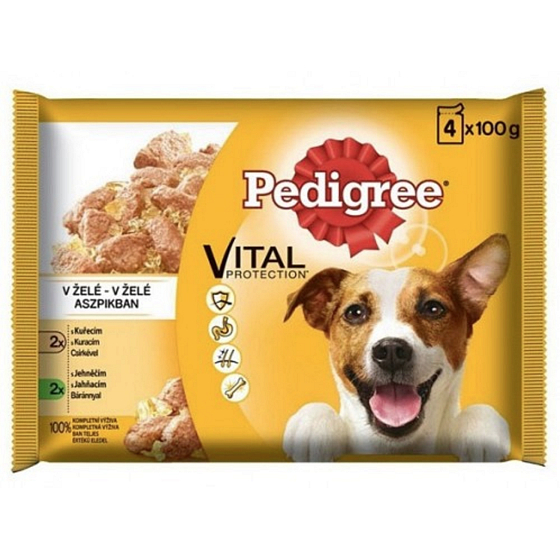 Pedigree Vital Protection mit Hühnchen, mit Lammfleisch in Geleebeutel 4 x 100 g