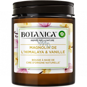 Air Wick Botanica Vanille und Himalaya Magnolie Duftkerzenglas, Brenndauer bis zu 40 Stunden 205 g