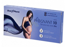 Pregnant 10 Hochpräziser Schwangerschaftstest mit zusätzlicher Empfindlichkeit 10mlU/ml zur Früherkennung von 2 Schwangerschaften