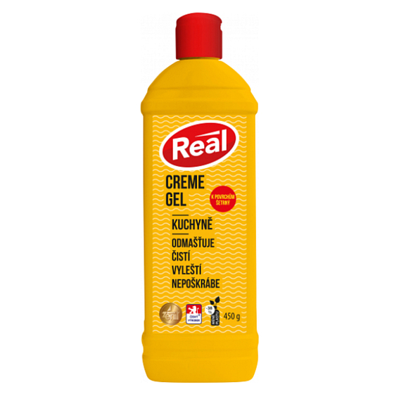Real Creme Gel Küchencreme Gel für Induktion, Keramikkochfeld und andere empfindliche Oberflächen 450 g