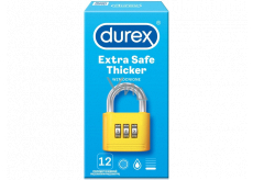 Durex Extra Safe Dickeres Latexkondom, dicker, Nennbreite: 56 mm 12 Stück