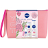Nivea You Got This Rose Fresh Rose Touch Antitranspirant 50 ml + Rose Duschgel 250 ml + Rose Touch Körperlotion 400 ml + Labello Soft Rosé Lippenbalsam 4,8 g + Kosmetiktasche, Kosmetikset für Frauen