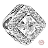 Charms Sterling Silber 925 Geometrische Leuchtperle am Armband Symbol