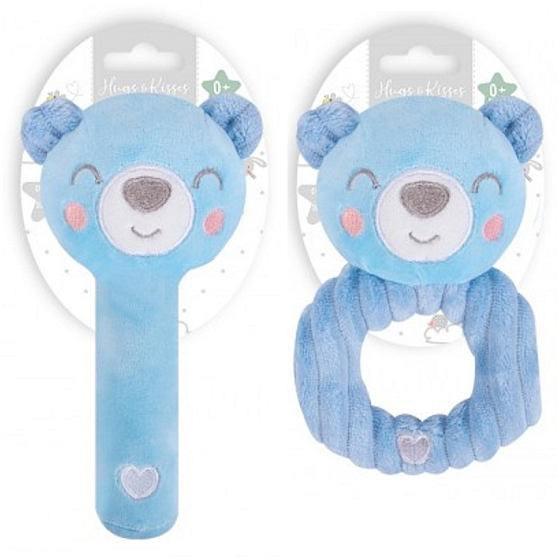 First Steps Plüschrassel Blau Teddybär 0+