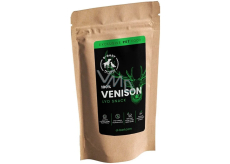 D-BARF Lyo snack Venison gefriergetrocknetes Wildbret, natürlicher Fleischgenuss für Hunde und Katzen 20 g