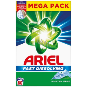 Ariel Mountain Spring Box Waschpulver für Buntwäsche 80 Dosen 4,4 kg Ariel Mountain Spring Box Waschpulver für Buntwäsche 80 Dosen 4,4 kg
