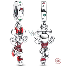 Charm Sterlingové stříbro 925 Minnie na bruslích, přívěsek na náramek film Charm Sterlingové stříbro 925 Minnie na bruslích, přívěsek na náramek film