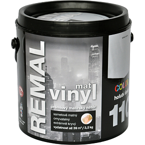 REMAL Vinyl Color mat waschbare Wandfarbe, 110 Taubengrau, 3,2 kg