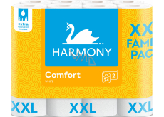 Harmony Comfort XXL 2vrstvý toaletní papír, 24 rolí, 18,2 m role