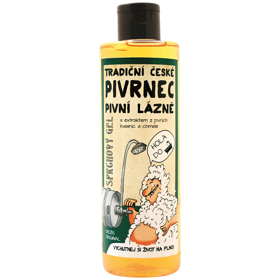 Bohemia Gifts Pivrnec mit Extrakten aus Bierhefe und Hopfen Duschgel 250 ml