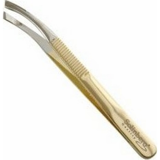 Solinberg Pinzette schräg Silber-Gold 8,5 cm 1 Stück 251-G195