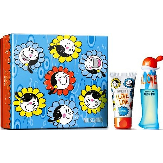 Moschino I Love Love Eau de Toilette 30 ml + Körperlotion 50 ml, Geschenkset