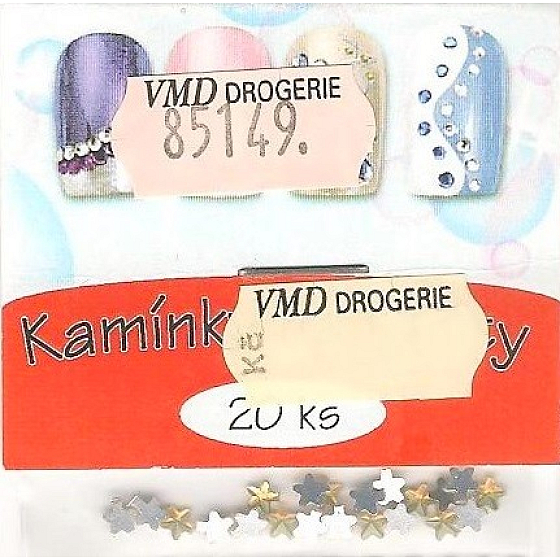 Professionelle Nageldekorationen Strass Sterne Sterne Orange 20 Stück