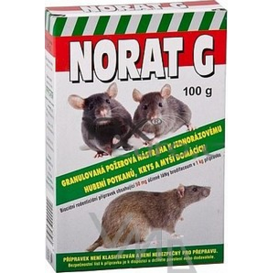 Norat G zum Abtöten von Mäusen, Ratten und Ratten 100 g