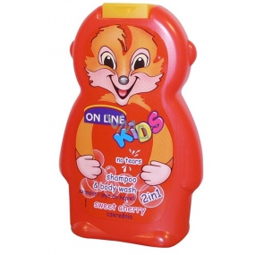 On Line Kids Cherries 2in1 Duschgel und Haarshampoo für Kinder 250 ml