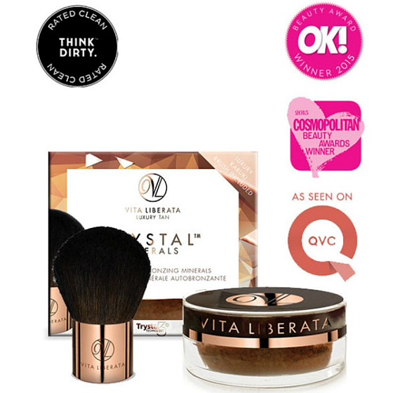 Vita Liberata Trystal Mineralienpulver Selbstbräunendes Mineralpulver mit mattem Effekt 02 Bronze 9 g