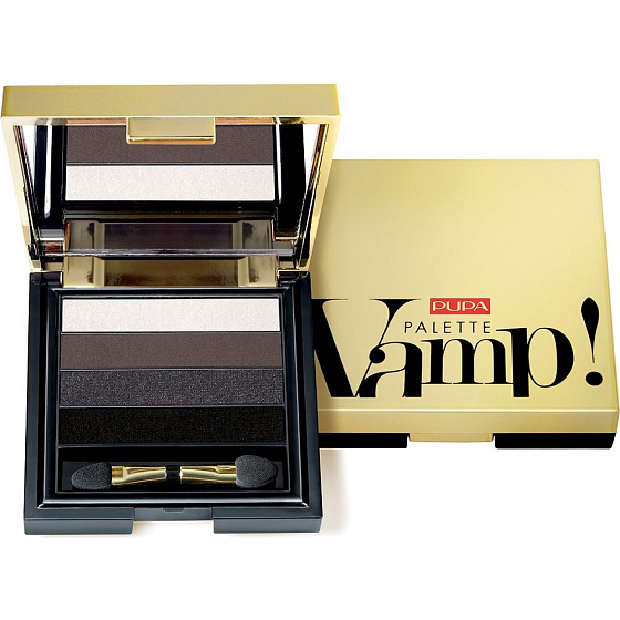 Pupa Vamp Palette Lidschatten-Palette 001 Smoky Black 4 g
