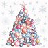 Ditipo Papierservietten 3-lagig 33 x 33 cm 20 Stück Weihnachtsbaum aus Flaschen