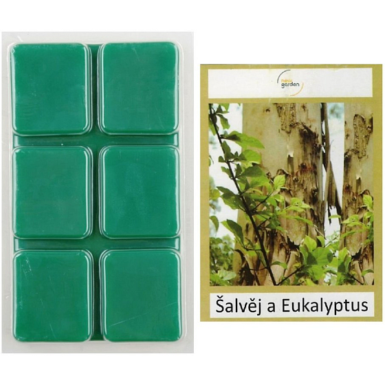 New Garden Salbei und Eukalyptus duftendes Wachs für Aromalampen 64 g
