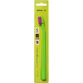 Spokar X 3429 soft Zahnbürste, mittelweich Spokar X 3429 soft Zahnbürste, mittelweich