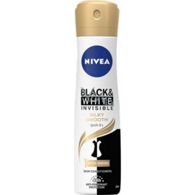 Nivea Invisible Black & White Seidig glattes Antitranspirant-Deodorant-Spray für Frauen 150 ml