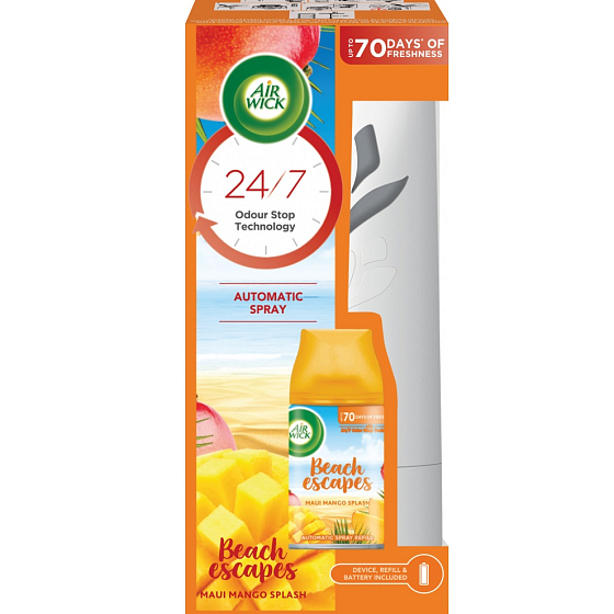 Air Wick Freshmatic Beach entkommt Maui Mango Splash automatischer Lufterfrischer Spray 250 ml