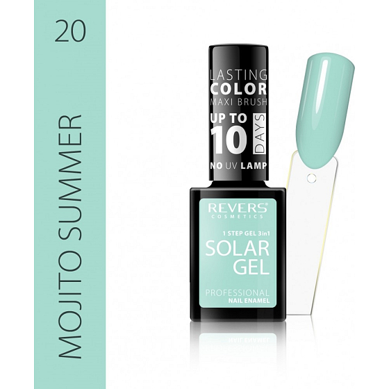 Revers Solar Gel Gel Nagellack 20 Mojito Summer 12 ml