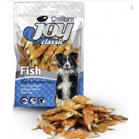 Calibra Joy Classic Fisch mit Hühnerscheibe Ergänzungsfutter für Hunde 80 g
