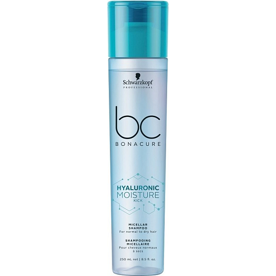 Schwarzkopf Professional BC Bonacure Hyaluronic Moisture Kick Mizellen-Shampoo für normales und trockenes Haar 250 ml