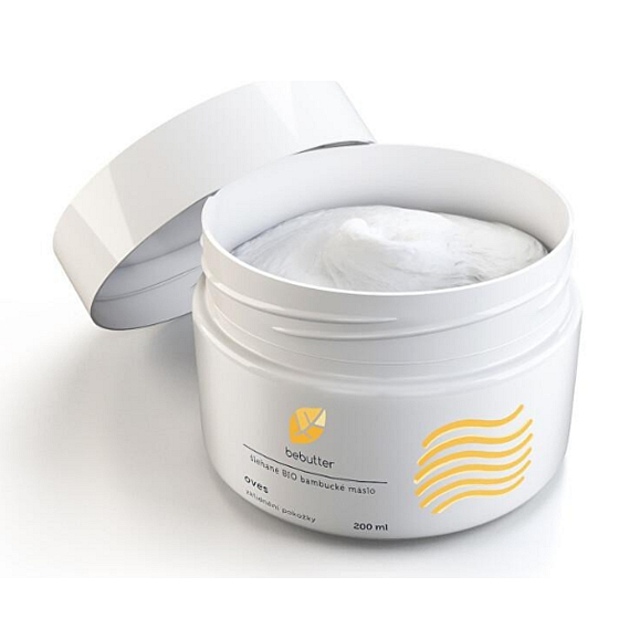 Aromatica Bebutter Bio Oats geschlagene Sheabutter, beruhigt die Haut, fördert die Elastizität, Regeneration und Feuchtigkeitsversorgung der Haut, reduziert die Hautalterung und Dehnungsstreifen 200 ml