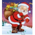 Press Plastiktüte 45 x 50 cm mit Griff Santa Claus mit Geschenken 1 Stück