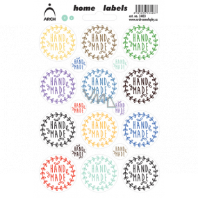 Arch Home Labels Home Labels Aufkleber Handgemacht Bunt 12 x 18 cm