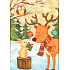Ditipo Geschenk Papiertüte EKO 27 x 12 x 36 cm Hirsch mit Hase
