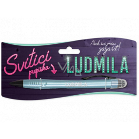 Nekupto Glühender Stift mit dem Namen Ludmila, Touch Tool Controller 15 cm