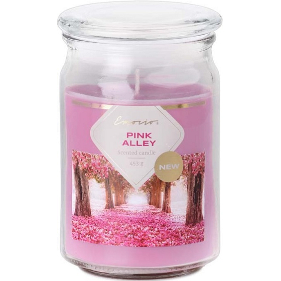 Emocio Pink Alley - Pink Alley Duftkerze Glas mit Glasdeckel 453 g 93 x 142 mm