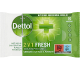 Dettol 2 in 1 Fresh Desinfektionstücher für Hände und Oberflächen, 15 Stk