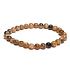 Mondstein schwarz Armband elastisch Naturstein, Kugel 6 mm / 16 - 17 cm, Stein des Schicksals