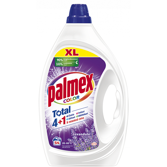 Palmex Lavender Color Flüssigwaschgel für Buntwäsche 54 Dosen 2,51 l