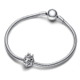 Sterling Silber 925 Royal Lion, Perle auf Armband Symbol