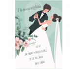 Albi Spielende Umschlag Hochzeit Karte Newlyweds tanzen 14,8 x 21 cm