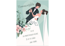 Albi Spielende Umschlag Hochzeit Karte Newlyweds tanzen 14,8 x 21 cm