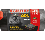 Alufix Müllsäcke, versenkbar, 33µ, 64 x 69 cm, 60 l, 10 Stück