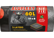 Alufix Müllsäcke, versenkbar, 33µ, 64 x 69 cm, 60 l, 10 Stück