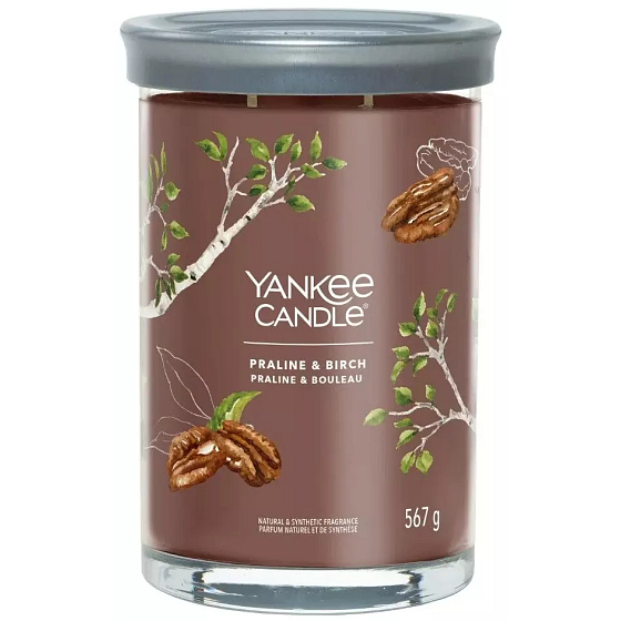 Yankee Candle Praline & Birch - Praline und Birke Duftkerze Signature Tumbler großes Glas 2 Dochte 567 g