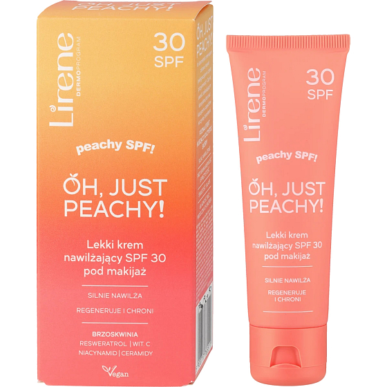 Lirene Oh, just Peachy SPF30 leichte Feuchtigkeitscreme unter Make-up 50 ml