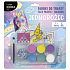 Kidea Einhorn Gesichtsfarbe + Strasssteine + Pinsel + Applikator + Stirnband + Gummiband, Kreativset