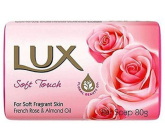 Lux Soft Touch – růžové tuhé toaletní mýdlo, 80 g