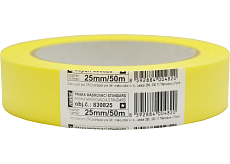 Mako Basic Abdeckklebeband glatt, 3 Tage, bis 60 °C, 25 mm × 50 m