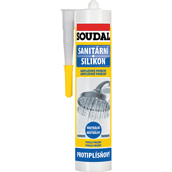 Soudal sanitärer Silikon neutral, transparent, 280 ml