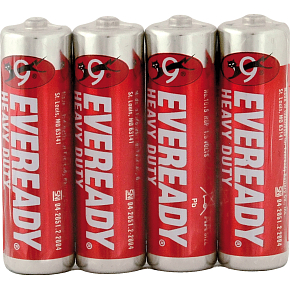 Eveready AA Zink-Chlorid Batterien, 4 Stück